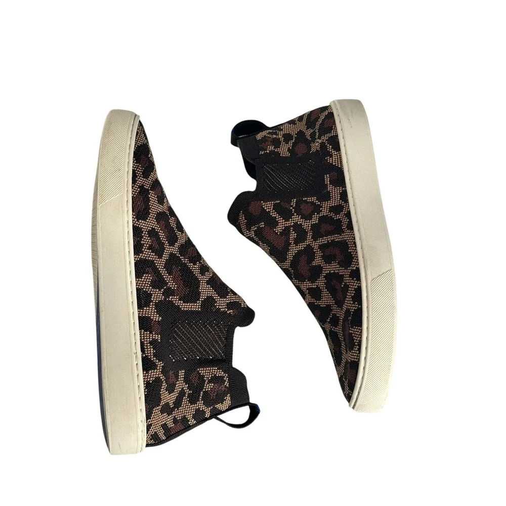 Rothy's Women's Chelsea Boot Wildcat‎ Leopard Print Size W9.5
